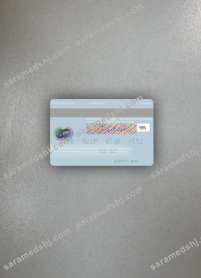 Madagascar AccèsBanque mastercard photolook back